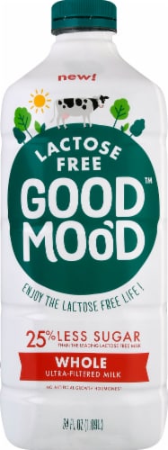 Good Moo'd Whole Lactose Free Ultra-Filtered Milk Perspective: front
