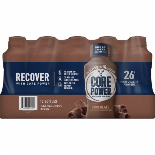 Fairlife Nutrition Fairlife Core Power High Protein Shake Chocolate 14 Fluid Ounce Pack Of 10 ct Metro Market