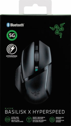 Razer Basilisk X HyperSpeed Wireless Gaming Mouse Perspective: front