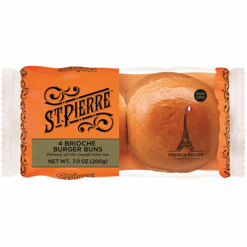St Pierre Brioche Burger Buns Perspective: front