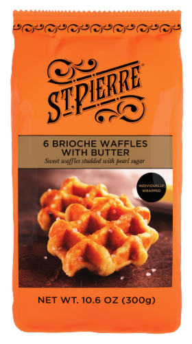 St. Pierre Brioche Waffles with Butter Perspective: front