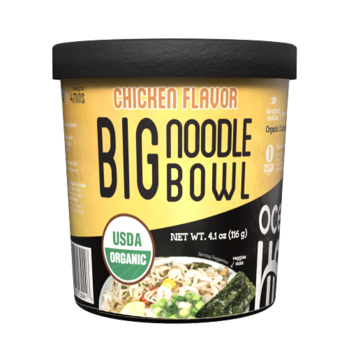Ocean's Halo Vegan Chicken Big Noodle Bowl Perspective: front