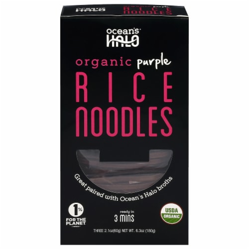 Ocean's Halo® Organic Purple Rice Noodles Perspective: front