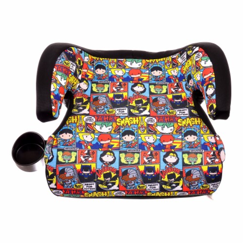 KidsEmbrace KE-4801JLC DC Comics Justice League Chibi Backless Booster Car Seat Perspective: front