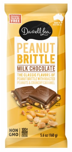 Darrell Lea Peanut Brittle Milk Chocolate Bar Perspective: front