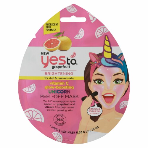Yes To® Grapefruit Vitamin C Glow-Boosting Unicorn Peel-Off Mask Perspective: front