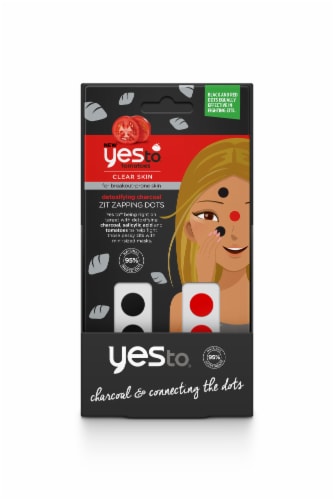 Yes To Detoxifying Charcoal Zit Zapping Dots 24 Count Perspective: front
