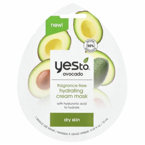 Yes To®  Avocado Fragrance-Free Hydrating Cream Mask Perspective: front