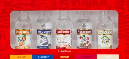 Stolichnaya Vodka Mini Bar Variety Pack Perspective: front