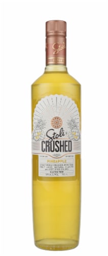 Stoli Crushed Pineapple Vodka Perspective: front
