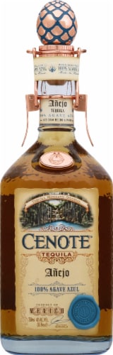 Cenote™ Anejo 100% Agave Azul Tequila Perspective: front