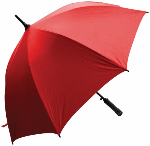 Creative Outdoor Bree-Z UV Umbrella with Built-In Fan - Red Perspective: front