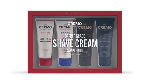 Cremo Barber Grade Sampler Kit Shave Cream Perspective: front