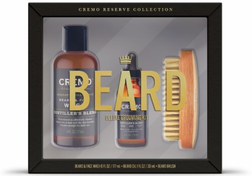 Cremo® Distiller's Blend Beard Care Kit Perspective: front