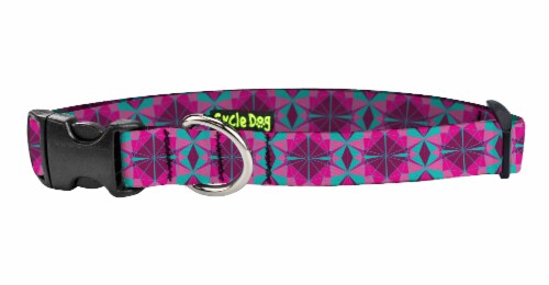 Cycle Dog EcoWeave Fuchsia Kaleidoscope Dog Leash Perspective: front