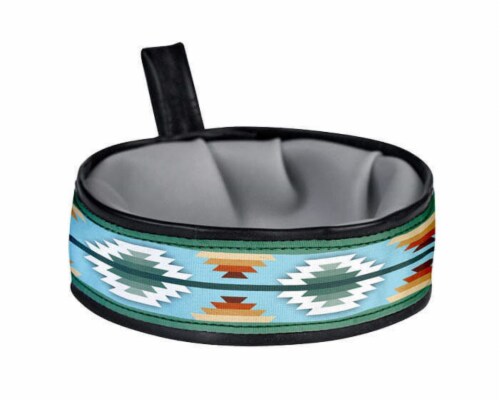 Cycle Dog Camp Fire Blanket Trail Buddy Bowl Perspective: front