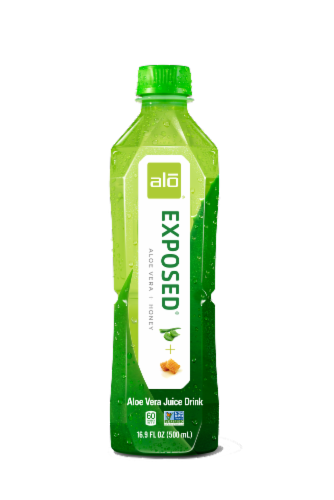 Alo Exposed Aloe & Honey Aloe Vera Juice Drink Perspective: front