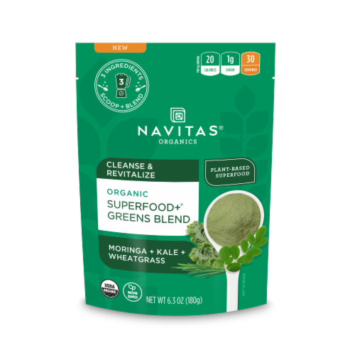 Navitas® Organics Superfood+® Greens Blend Perspective: front