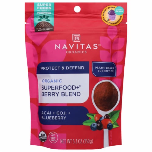 Navitas® Organics Superfood+® Berry Blend Perspective: front
