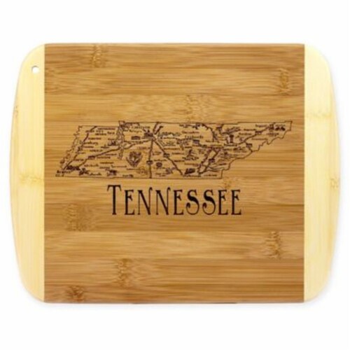 Totally Bamboo® Tennessee Slice of Life Cutting Board Perspective: front