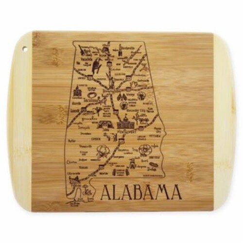 Totally Bamboo® Alabama Slice of Life Cutting Board Perspective: front