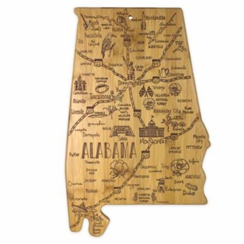 Totally Bamboo® Alabama Destination Cutting Board Perspective: front