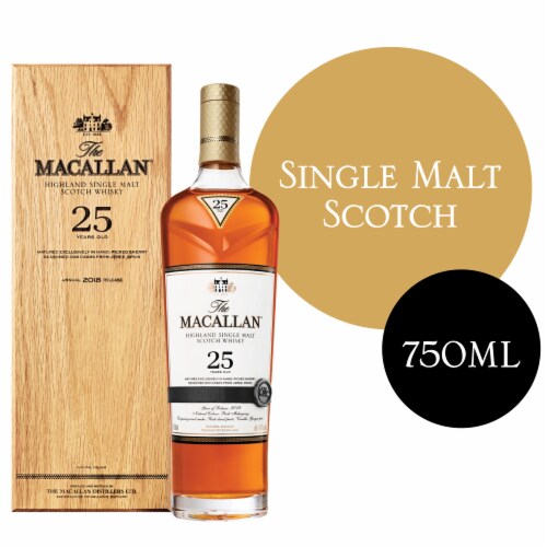 Macallan Highland Single Malt Scotch Whisky Perspective: front