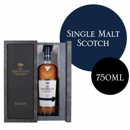 Macallan Estate Highland Single Malt Scotch Whisky Perspective: front