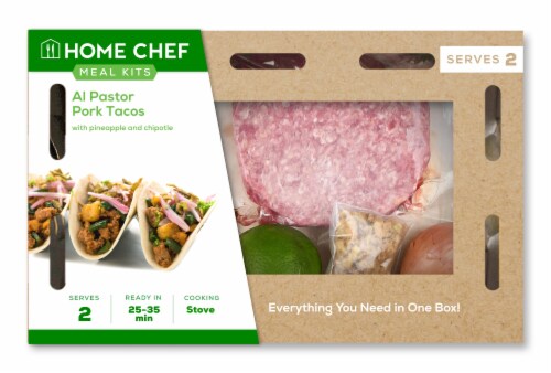 Home Chef Meal Kit Al Pastor Pork Tacos Perspective: front