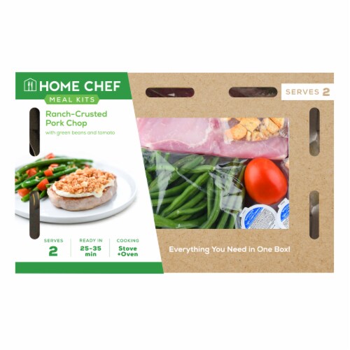 Home Chef Meal Kit Ranch-Crusted Pork Chop Perspective: front
