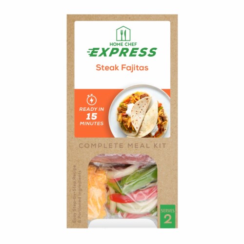 Home Chef Express Steak Fajitas Perspective: front