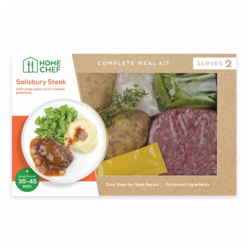 Home Chef Complete Meal Kit Salisbury Steak Perspective: front