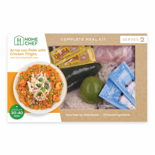 Home Chef Complete Meal Kit Arroz con Pollo with Chicken Thigh Perspective: front