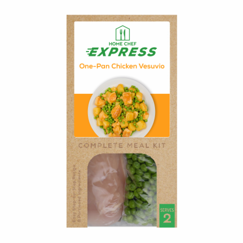 Home Chef Express One Pan Chicken Vesuvio Perspective: front
