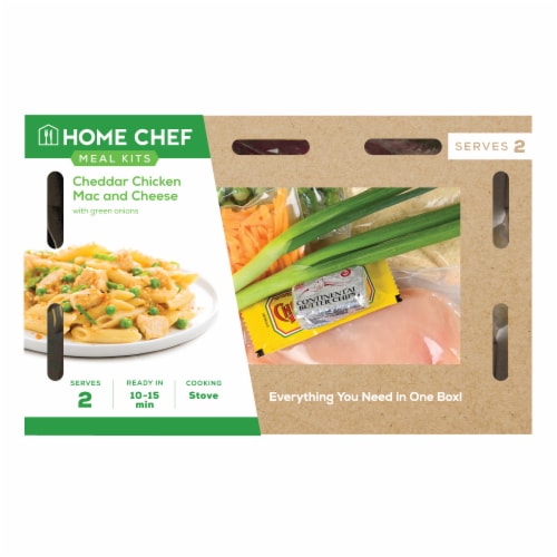 Home Chef Meal Kit Cheddar Chicken Mac & Cheese with Green Onions Perspective: front