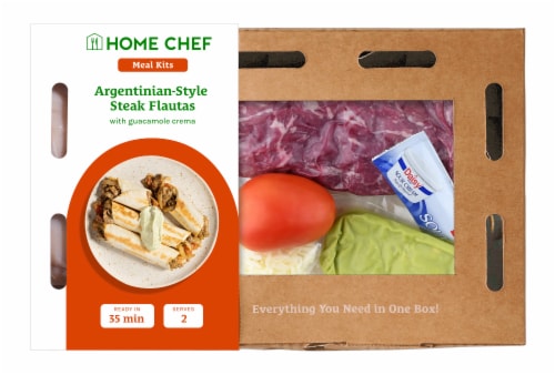 Home Chef® Meal Kit Argentinean Steak Flautas With Avocado Crema Perspective: front