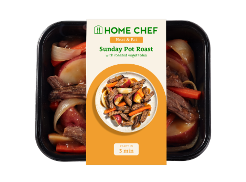Home Chef Heat and Eat Sunday Pot Roast With Roasted Vegetables Perspective: front