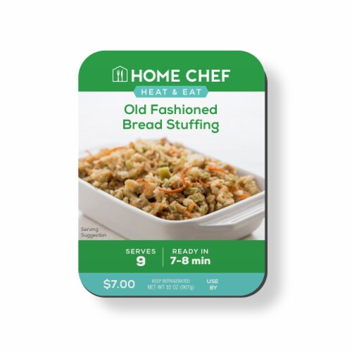 Home Chef Heat & Eat Old Fashion Bread Stuffing Perspective: front