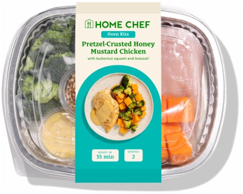 Home Chef Oven Kit Pretzel-Crusted Honey Mustard Chicken Perspective: front