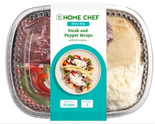 Home Chef® Oven Kit Steak and Pepper Wraps Perspective: front