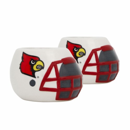 Louisville Cardinals Team Pride Mini Ceramic Helmet Planters Perspective: front