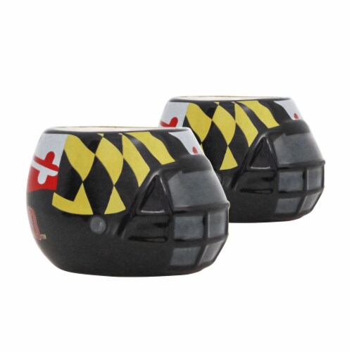 Maryland Terrapins Team Pride Mini Ceramic Helmet Planters Perspective: front