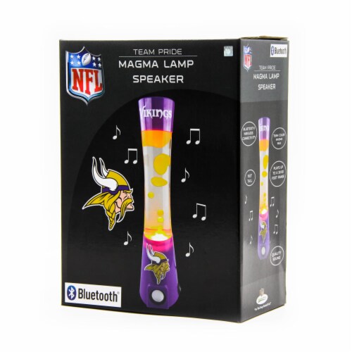 NFL Minnesota Vikings Team Pride Magma Lamp Speaker Perspective: front