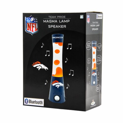 NFL  Denver Broncos Team Pride Magma Lamp Speaker Perspective: front