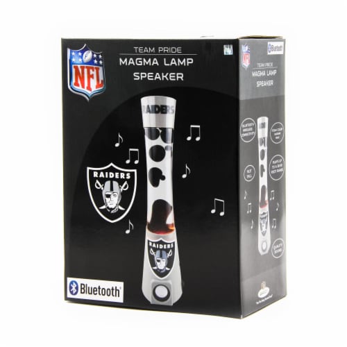 NFL Las Vegas Raiders Team Pride Magma Lamp Speaker Perspective: front