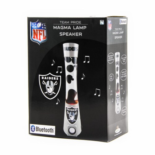 NFL Las Vegas Raiders Team Pride Magma Lamp Speaker Perspective: front