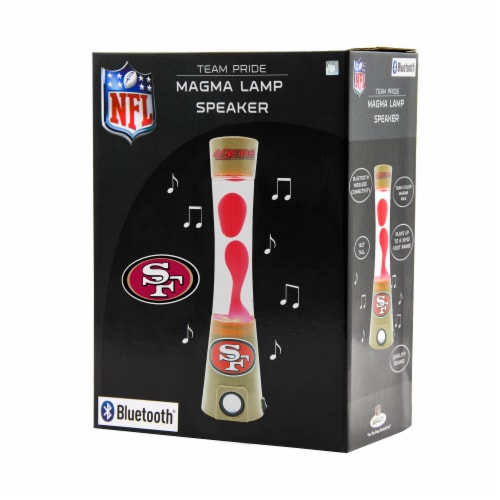 NFL San Francisco 49ers Team Pride Magma Lamp Speaker Perspective: front