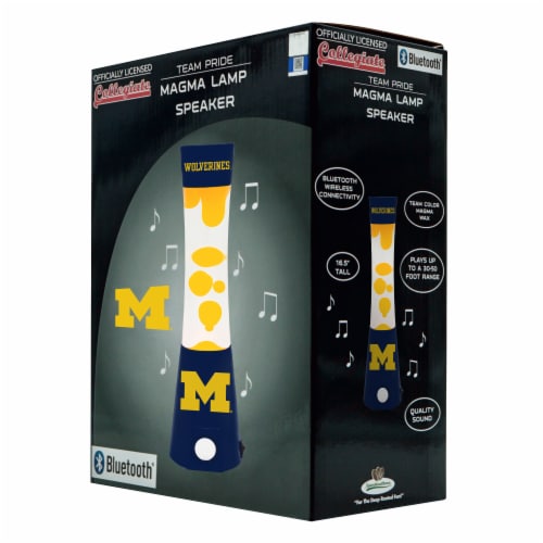 Michigan Wolverines Team Pride Magma Lamp Speaker Perspective: front
