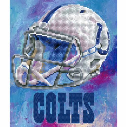 Indianapolis Colts NFL Team Pride Diamond Painting Craft Kit Perspective: front