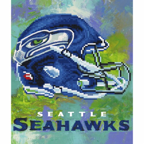 Seattle Seahawks NFL Team Pride Diamond Painting Craft Kit, 15.4 x